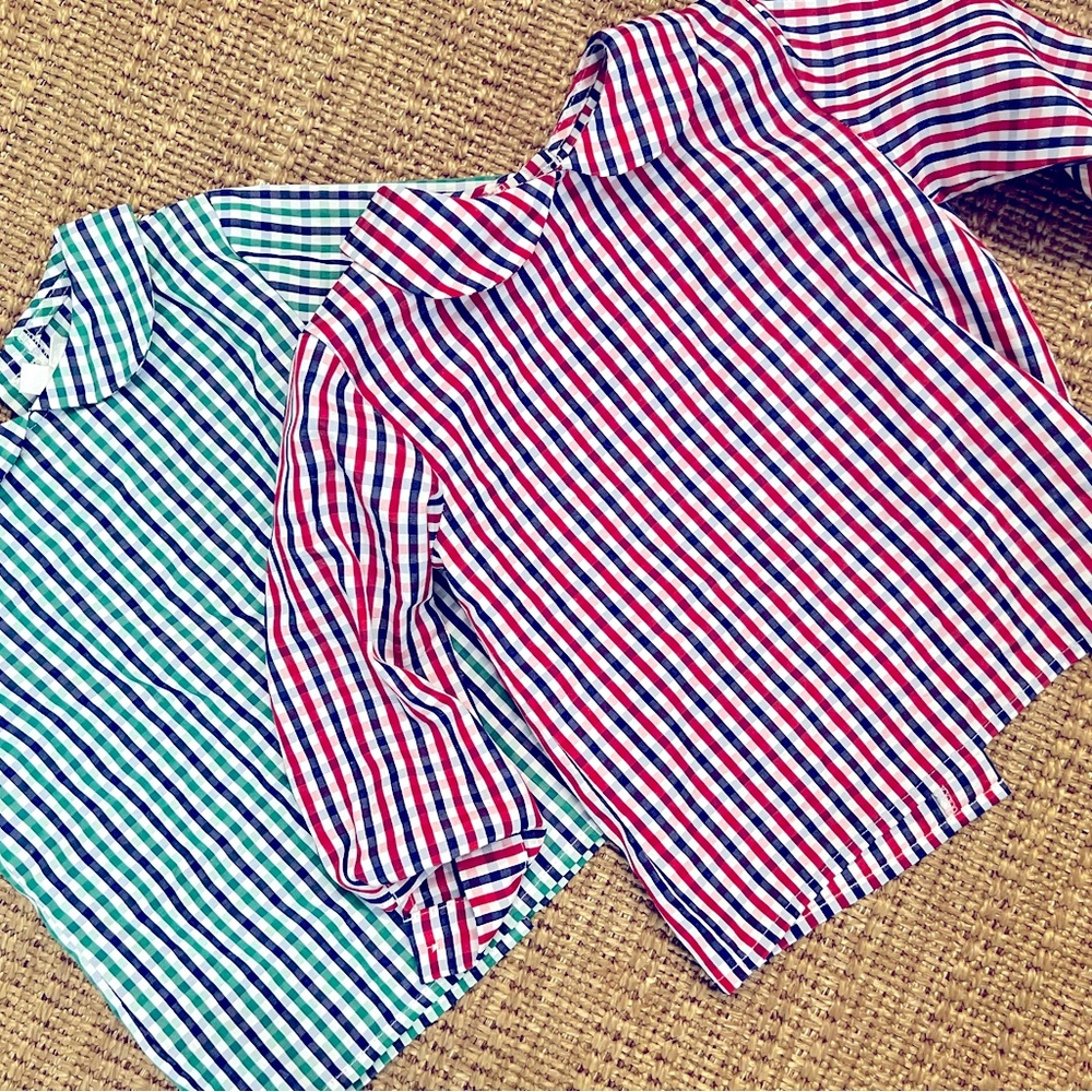 Plaid Peter Pan - Little English tops